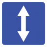 Дорожный знак 5.8 Реверсивное движение (B=700) Тип А